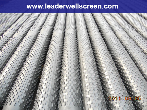 Galvanized bridge type water well screen