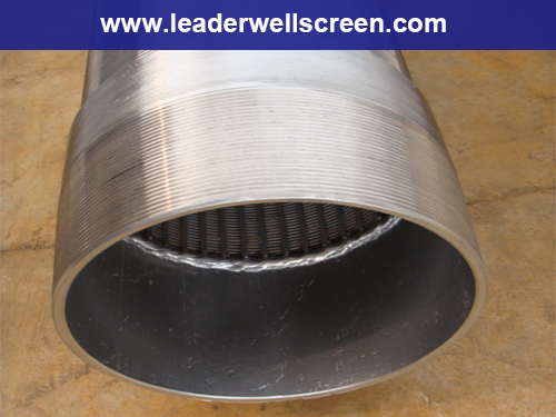 Wedge wire screen with thread connection